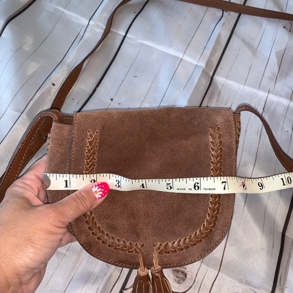 Lucky Brand Mini Saddlebag 100% Leather - Picture 12 of 16
